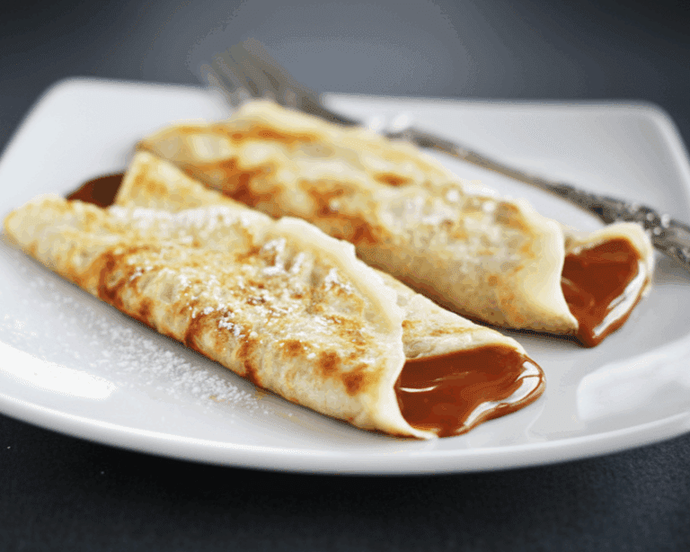 panqueques con dulce de leche